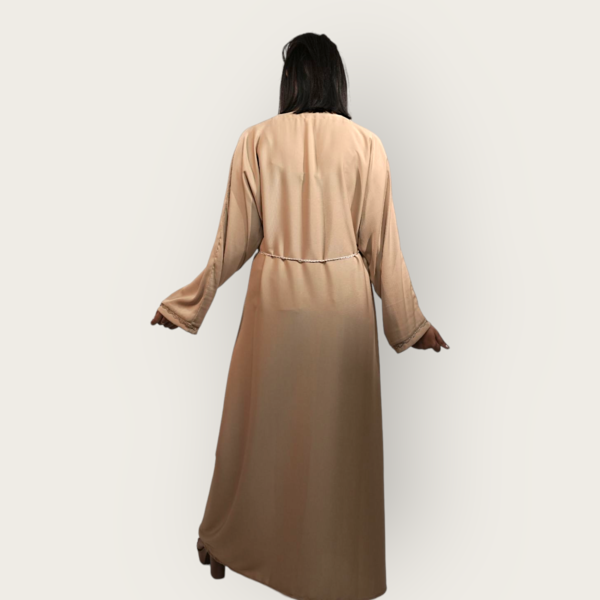 Luxury Golden Kimono Abaya - Image 3