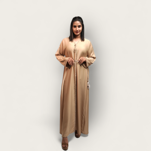 Luxury Golden Kimono Abaya - Image 2